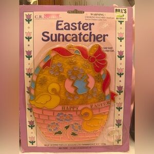 1995 Easter Suncatcher with Ducks and Flowers